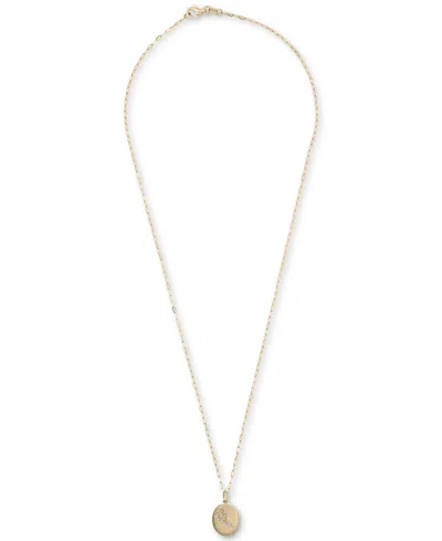 Wrapped Diamond Zodiac Constellation 18" Pendant Necklace (1/20 Ct. Tw) In 10k Yellow Gold, Exclusively At M In Brown