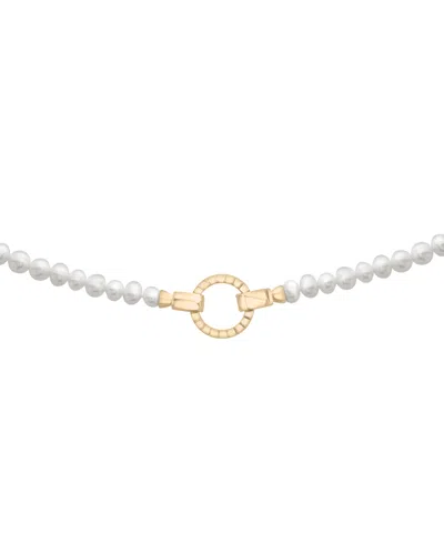 Audrey By Aurate Cultured Freshwater Pearl (4mm) 17" Collar Necklace In Gold