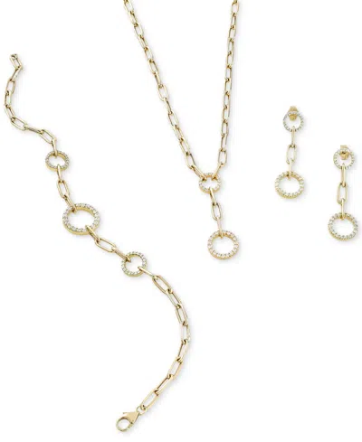 Wrapped In Love Diamond Circle 17" Lariat Necklace (1/2 Ct. T.w.) In 14k Gold, Created For Macy's In Gold