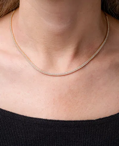 Wrapped In Love Diamond 16" Collar Necklace (2 Ct. T.w.) In 14k Gold, Created For Macy's In Gold