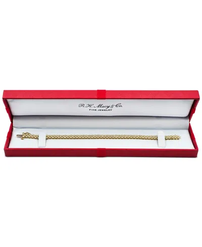 Macy's Diamond Three-row Bracelet (4-1/6 Ct. T.w.) In 14k White Or Yellow Gold, 7-1/2" In Gold