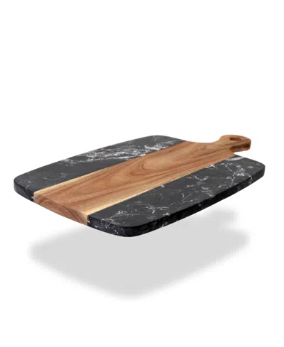 Dexas Chop And Serve Cutting Board, 16" X 9" In Black