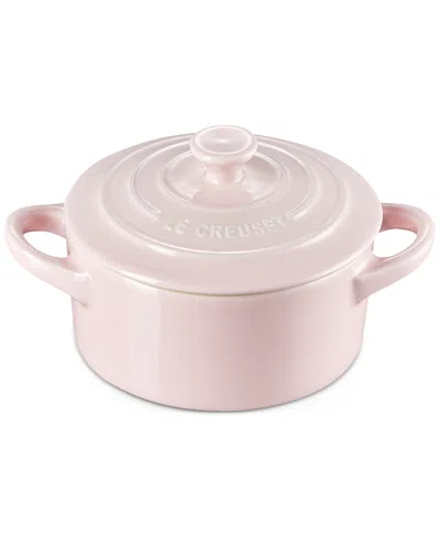 Le Creuset Stoneware 8 Oz. Mini Round Cocotte With Lid In Pink