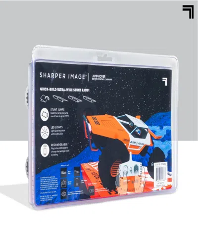 Sharper Image Remote Control Stunt Ramp Rechargeable Jump Rover Car Toy, Set Of 3 In Black