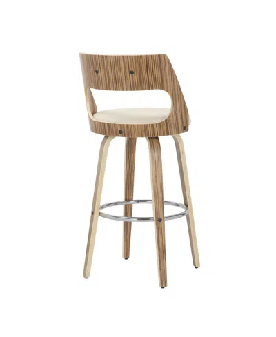 Lumisource Cecina Mid-century Modern Barstool With Swivel, Set Of 2