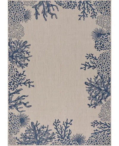 Lr Home Sean Seade-873 5'3" X 7' Outdoor Area Rug In Multi
