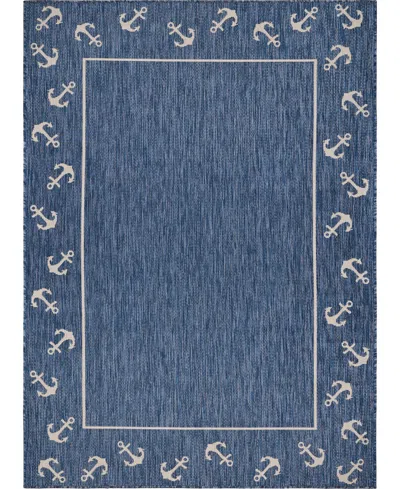 Lr Home Shoreline Srl-872 5'3" X 7' Outdoor Area Rug In Multi