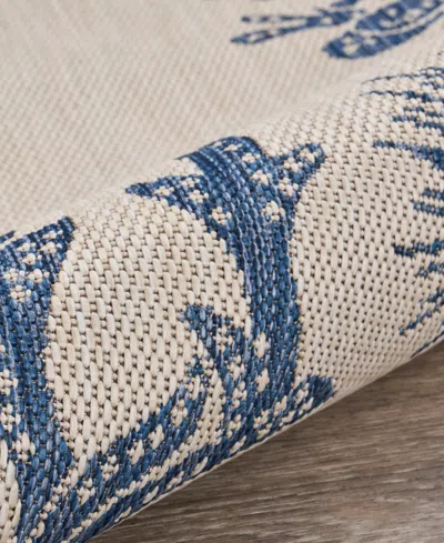 Lr Home Sean Seade-873 5'3" X 7' Outdoor Area Rug In Multi