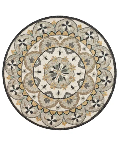 Lr Home Radiance Rdc-100 6' X 6' Round Area Rug In Multi