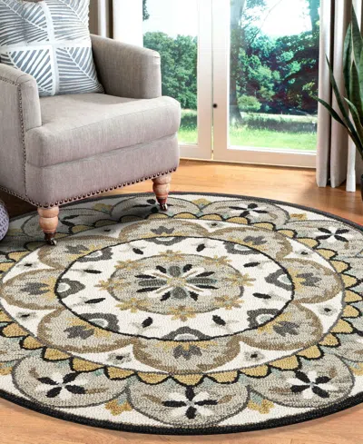 Lr Home Radiance Rdc-100 6' X 6' Round Area Rug In Multi