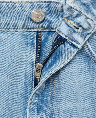 Mango Women's Matilda Medium-rise Straight-fit Jeans In Blue