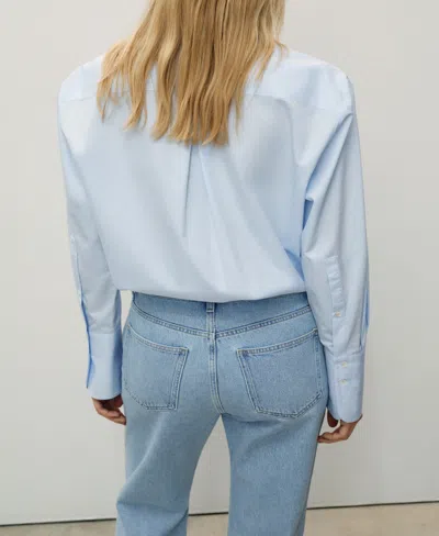 Mango Women's Matilda Medium-rise Straight-fit Jeans In Blue