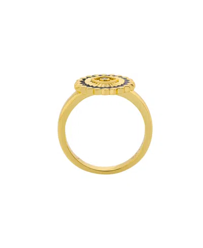 Unwritten Cubic Zirconia Evil Eye Ring In Gold