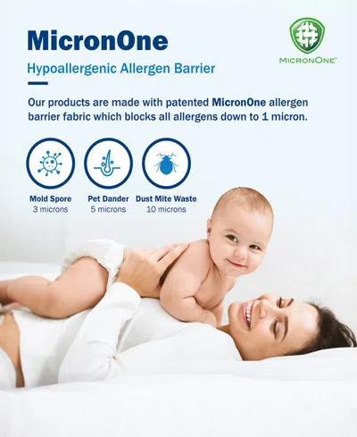 Cleanbrands Platinum Zippered Encasing Quilted Mattress Pad, Twin Xl In White