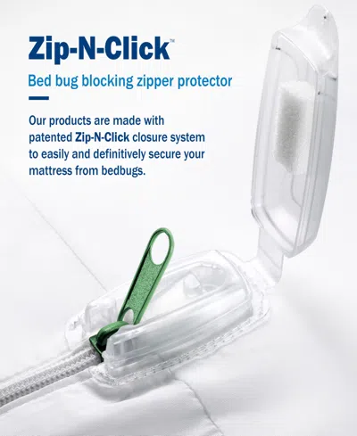 Cleanbrands Pro Zippered Box Spring Encasement, Full In White