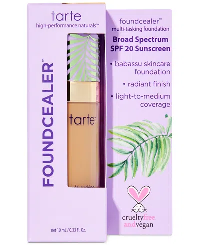 Tarte Babassu Foundcealer Skincare Foundation Broad Spectrum Spf 20, Travel Size In Brown