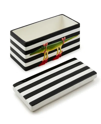 Mackenzie-childs Patience Brewster Gloria Alligator Lidded Box In Multi