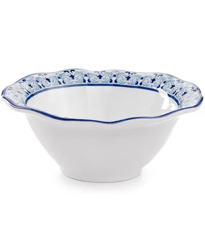 Q Squared Talavera Azul Melamine 6.5" Cereal Bowl, Set Of 4 In Multi