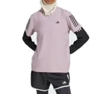 Adidas Originals (wmns) Adidas Own The Run T-shirt Asia Sizing 'purple'