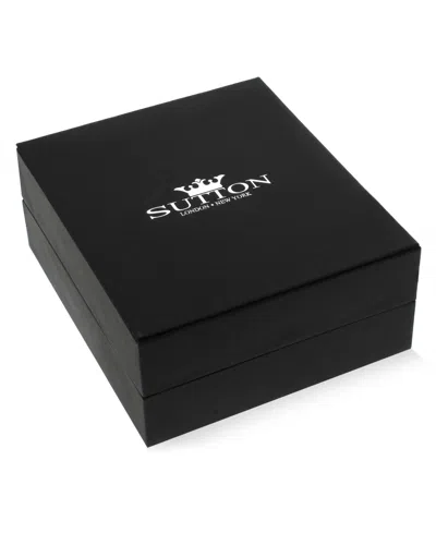 Rhona Sutton Multi Leather Black Gold Identification Stainless Steel Bracelet In Multi