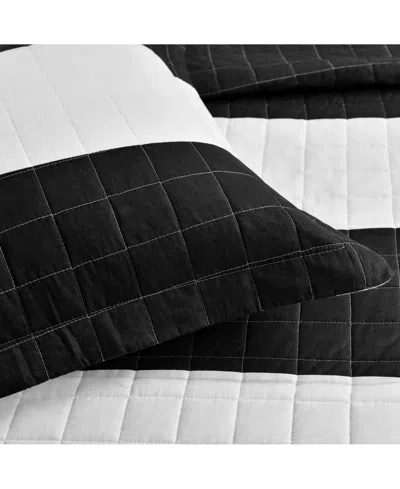 Lush Decor New Berlin Stripe 3 Piece Quilt Set, Full/queen In Multi