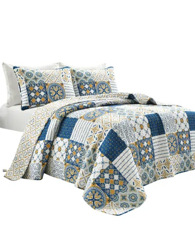 Lush Decor Monique Reversible 3 Piece Quilt Set, King