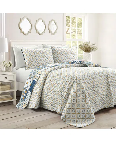 Lush Decor Monique Reversible 3 Piece Quilt Set, King