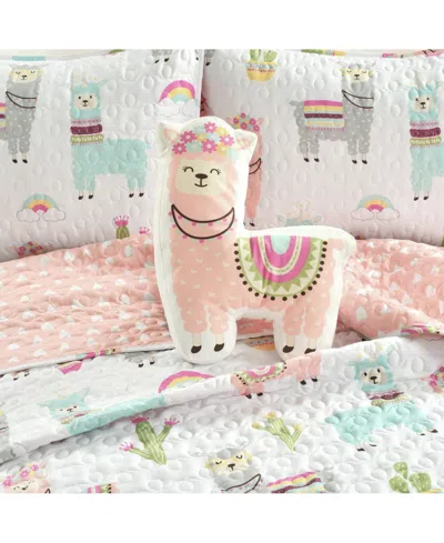 Lush Decor Kids Southwest Llama Cactus 4-pc. Quilt Set, Full/queen