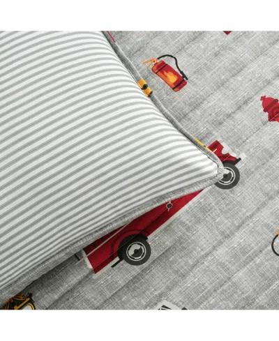 Lush Decor Kids Fire Truck 4-pc. Quilt Set, Full/queen In Multi
