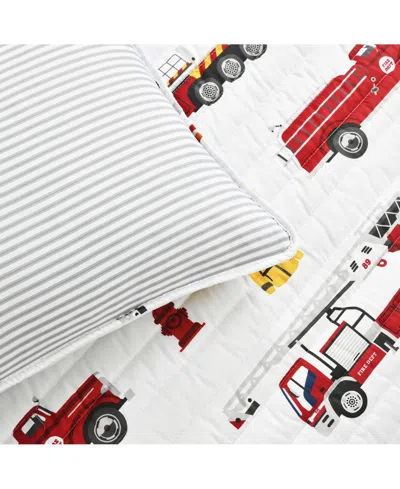 Lush Decor Kids Fire Truck 3-pc. Quilt Set, Twin In Multi
