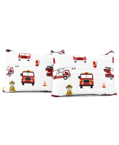 Lush Decor Kids Fire Truck 3-pc. Quilt Set, Twin In Multi