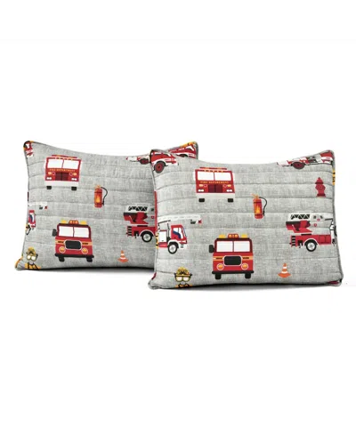 Lush Decor Kids Fire Truck 3-pc. Quilt Set, Twin In Multi