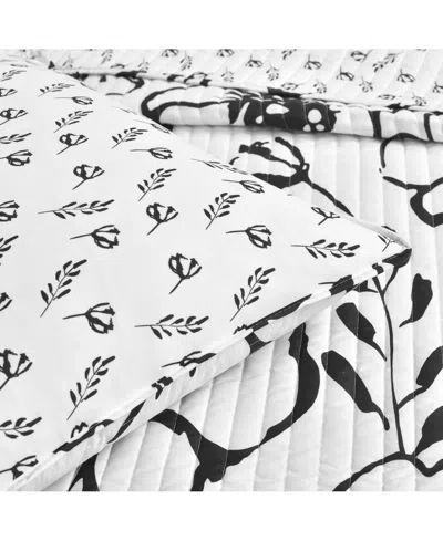 Lush Decor Scandinavian Floral 3 Piece Quilt Set, King In Multi