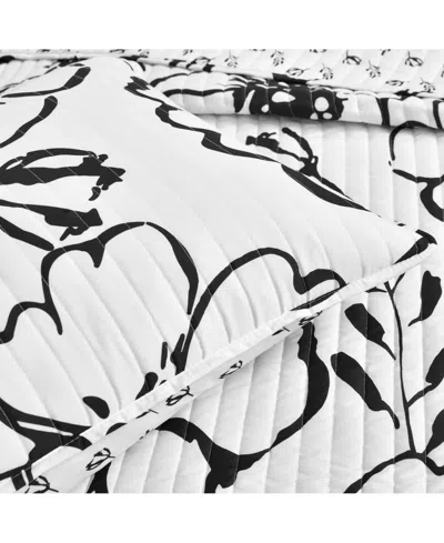 Lush Decor Scandinavian Floral 3 Piece Quilt Set, King In Multi