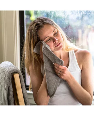 Delilah Home Resort Collection Organic Turkish Cotton 2-pc. Hand Towels, 16" X 30" In Green