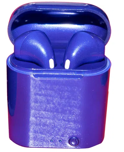 Ztech Unisex Led Touch Watch And Wireless Headphones With Portable Charging Case Set In Blue