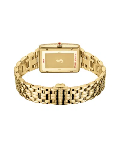 Jbw Women's Mink Platinum Series 18k Gold-plated Stainless Steel Watch, 28mm In Gold