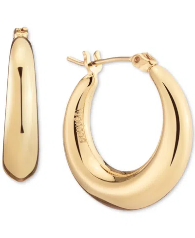 Bonheur Jewelry Puffed Hoop Earrings In Gold
