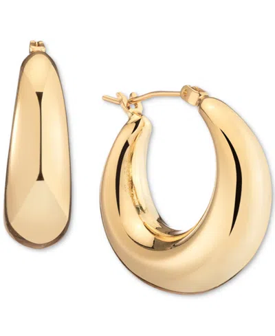 Bonheur Jewelry Large Puffy Hoops In Gold