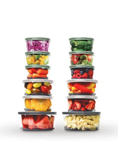 Art & Cook 24 Pc Glass Containers In Multi