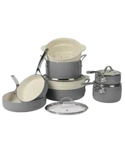 Bloomhouse 12 Piece Non-stick Cookware Set In Gray