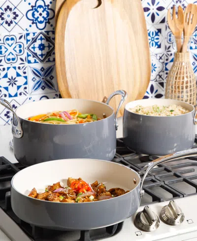 Bloomhouse 12 Piece Non-stick Cookware Set In Gray