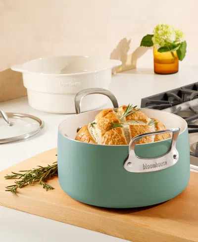 Bloomhouse 6 Qt Enamel Dutch Oven In Green
