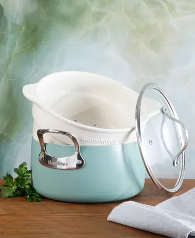 Bloomhouse 6 Qt Enamel Dutch Oven In Green