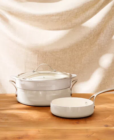 Bloomhouse 6 Qt Enamel Everyday Pan In Brown