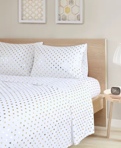 Intelligent Design Metallic Dot Sheet Set, Full In Multi
