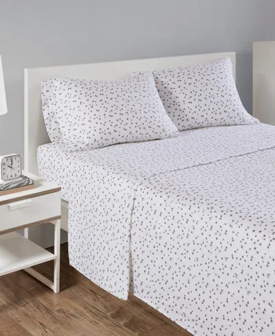 Intelligent Design Novelty Printed Flannel 4-pc. Sheet Set, Full