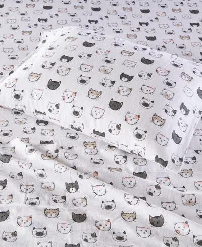 Intelligent Design Novelty Printed Flannel 4-pc. Sheet Set, Queen