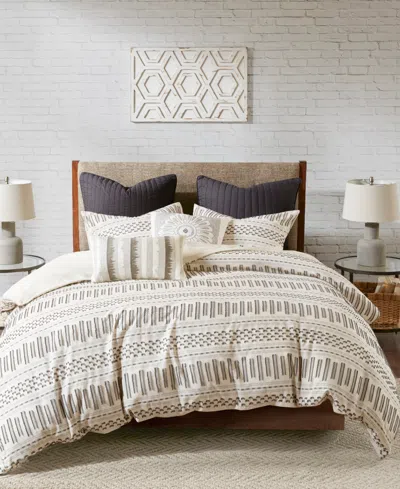 Ink+ivy Rhea Jacquard 3-pc. Duvet Cover Set, King/california King