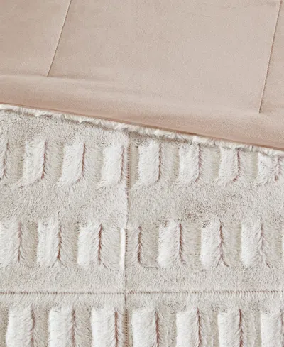 Madison Park Gia Faux-fur 3-pc. Comforter Set, King/california King